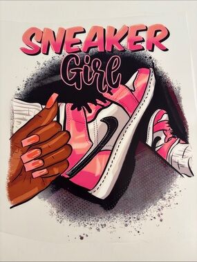 IRON ON —SNEAKERS GIRL